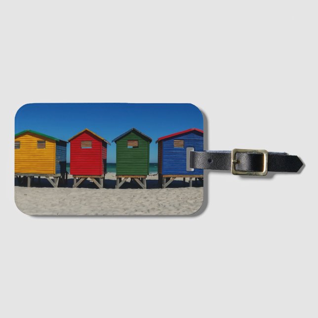 Rad med brickor av Färgad Bagagebricka (Framsida horisontal)