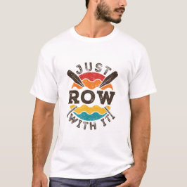 Rad med Coolan Retro Rending Crew Team Oars T Shirt