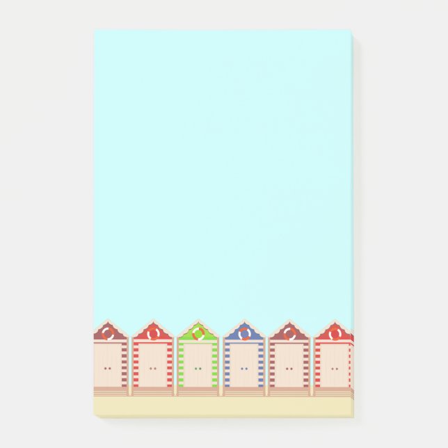 Rad med färgade bågshögar post-it block (Framsida)