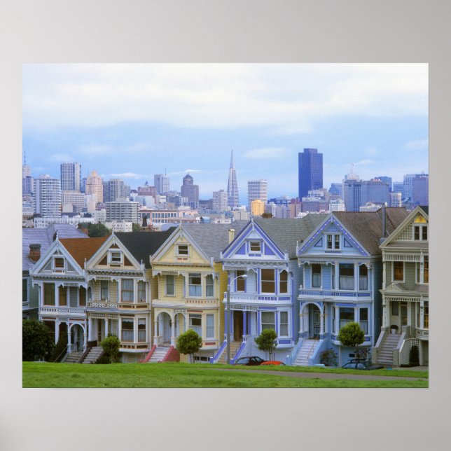 Rad med Victorian Homes Poster (Framsidan)