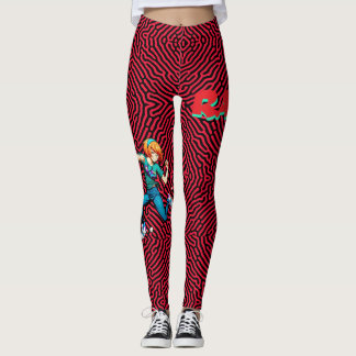 Rad, nörd flicka leggings