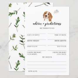 Råd och förutsägelser Beagle Baby Shower-spel