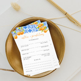 Råd och förutsägelser | Little Cutie Baby Shower Flygblad