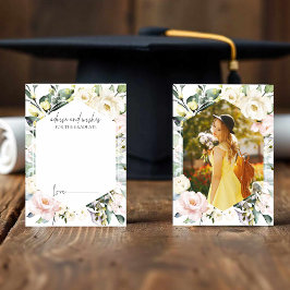 råd och önskemål | Boho Studenten-höljeskort Tack Kort