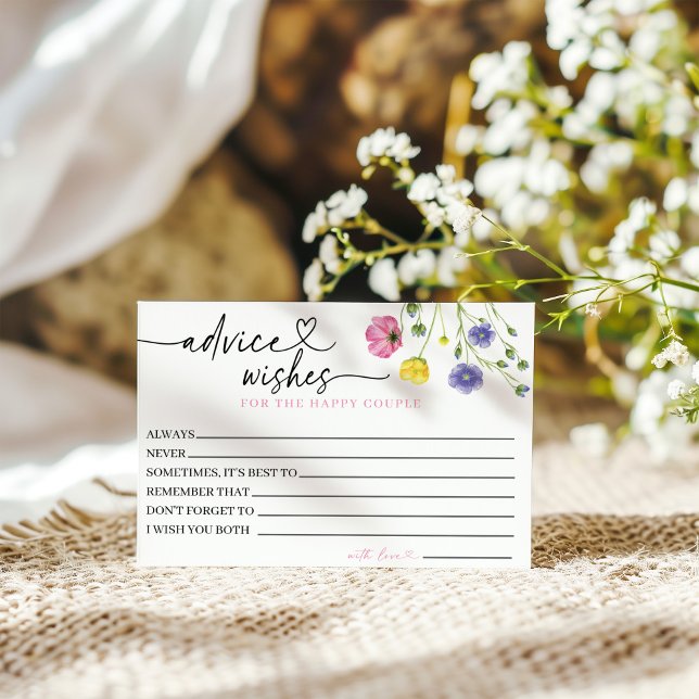 Råd och önskemål för det lyckliga paret kort (Skapare uppladdad)