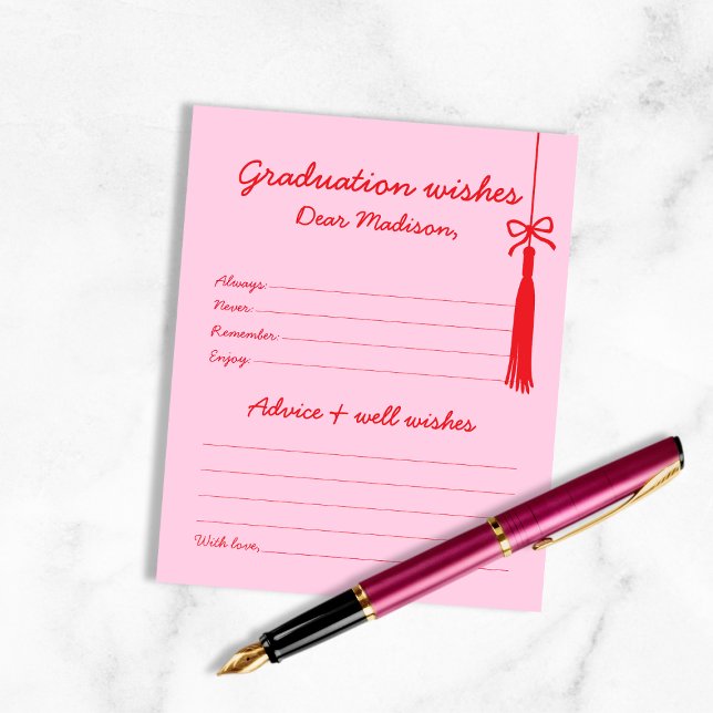 Råd och Önskemål för handskrivet teckensnitt för S (Advice & Wishes For Graduate Handwritten Font)