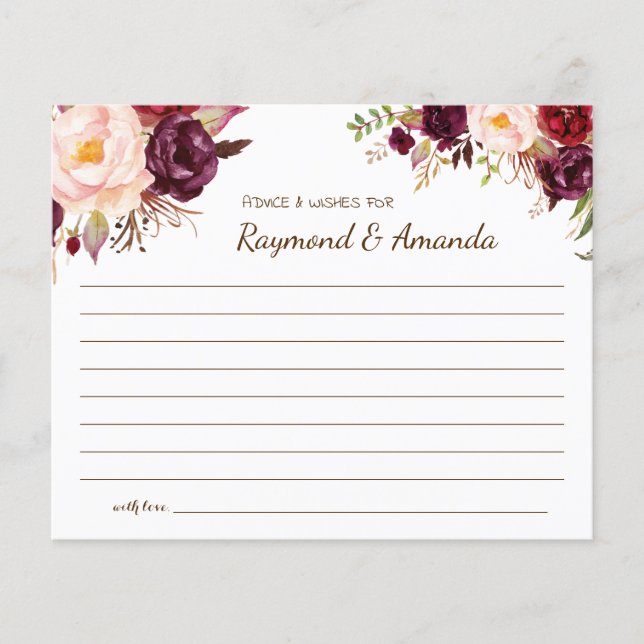 Råd och Önskemål för par Möhippor Flygblad (Framsidan)