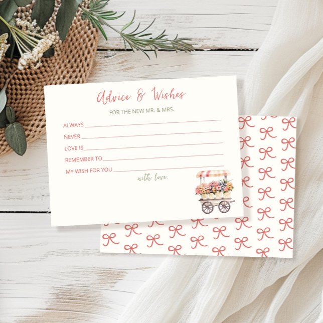 Råd och Önskemål-kort för Möhippa av blommor Inbjudningar (Skapare uppladdad)