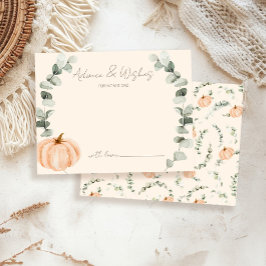 Råd och Önskemål Little Pumpkin Baby Shower Tilläggskort