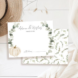 Råd och Önskemål Little Pumpkin Baby Shower Tilläggskort