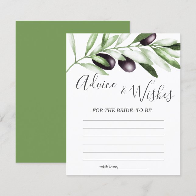 Råd och Önskemål Olive Möhippa Game (Fram/baksida)