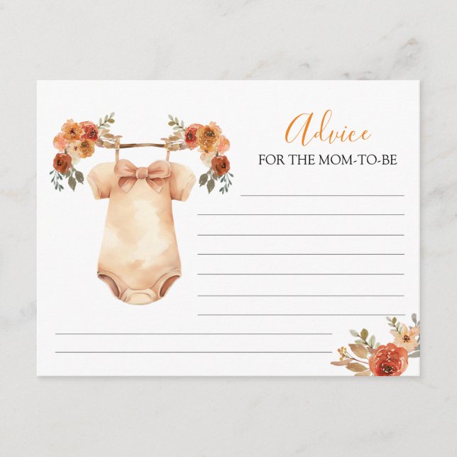 Råd om Barnkläder för fallpumpa Blommigt för Mamma Tilläggskort (Framsida)