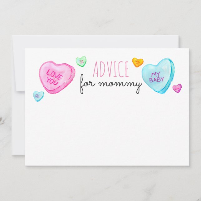 Råd om mamma-kort för Candy Hjärt Valentines day Inbjudningar (Framsida)