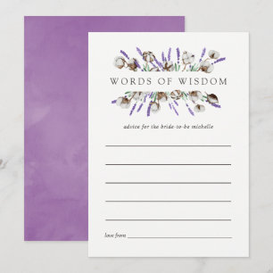 Råd om Möhippa av vattenfärgsbomull Lavender Inbjudningar