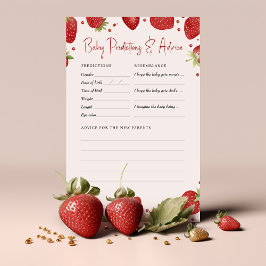 Råd om spelförutsägelser för jordgubbsbabyskor