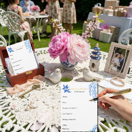 Råd & önskningar  Bröllopsfest Blå Chinoiserie