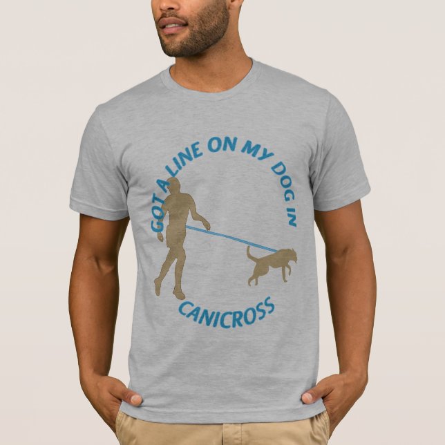 Rad på Min Hund i Canicross Tee (Framsida)