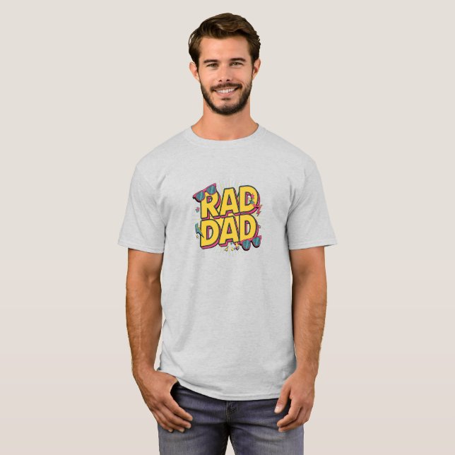 Rad Pappa Coola Trend Fars dag Gift T-shirt (Hel framsida)