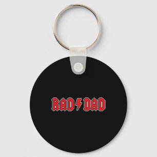 Rad Pappa Coola Vintage Rock and roll Funny Far D Nyckelring