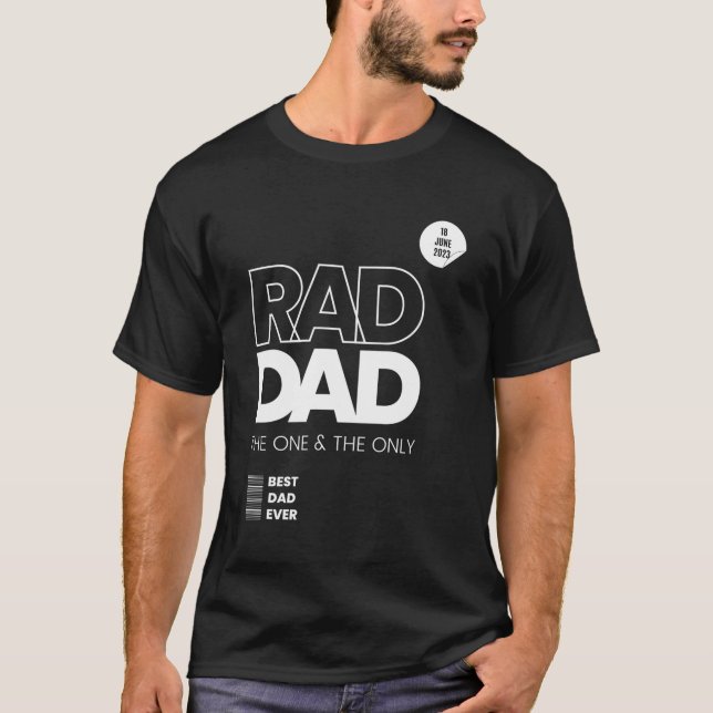 Rad Pappa den ena och den enda Pappa-Papporna T Shirt (Framsida)