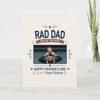 Rad Pappa - Du är det Bästa Fadersdags Kortet Kort