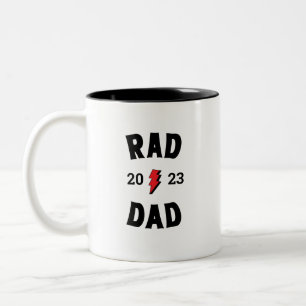 Rad Pappa etablerad  Två-Tonad Mugg