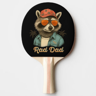 Rad Pappa Funny Lycklig Fars dag Vintage Pingisracket