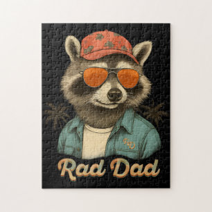 Rad Pappa Funny Lycklig Fars dag Vintage Pussel
