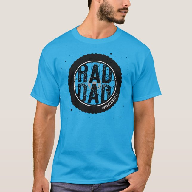 RAD PAPPA MOUNTAIN BIKER T SHIRT (Framsida)