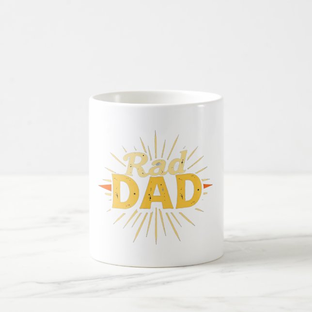 Rad PAPPA Mugg - fetstilt Vintage Stil-kaffe Kopp (Center)