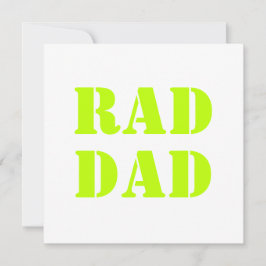 Rad Pappa neon grönt, vitt modernt typografiskt ko