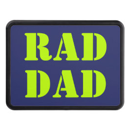 Rad Pappa nyon grönt marinblått modernt typografi Dragkroksskydd