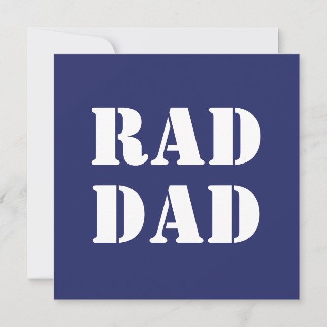 Rad Pappa nyonflottan, ett vitt, modernt typografi (Framsida)