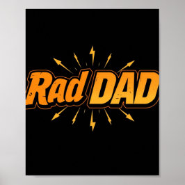 Rad Pappa Poster - Coola Fars dag Gift