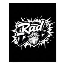Rad Pappa Poster - Coola Fars dag Gift för honom