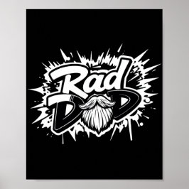 Rad Pappa Poster - Coola Fars dag Gift för honom
