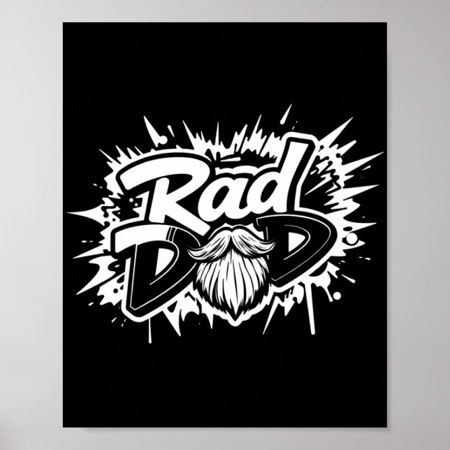 Rad Pappa Poster - Coola Fars dag Gift för honom (Framsidan)
