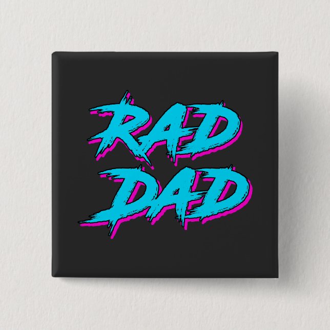 Rad Pappa Retro 80 Knapp (Framsida)
