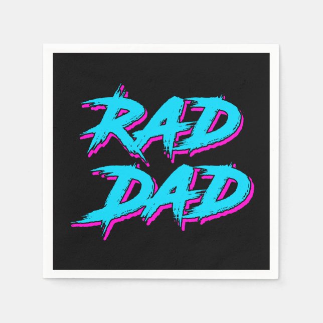 Rad Pappa Retro 80 Pappersservett (Framsidan)