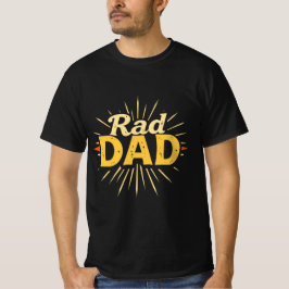 Rad PAPPA Retro T-Shirt - Vintage 80s Stil Tee för
