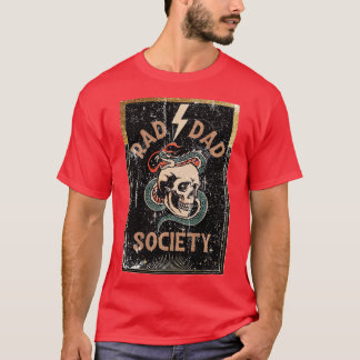 Rad Pappa Society Coola Pappa Klubb Pappa Life Far T Shirt