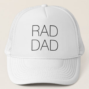 Rad Pappa, svart och vit minimalistisk modern Keps