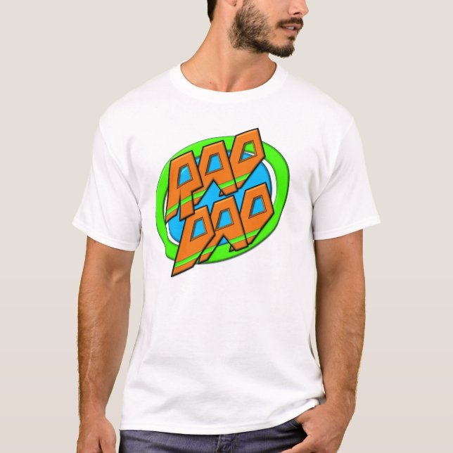 Rad-PAPPAmanar grundläggande T-tröja Tee Shirt (Framsida)