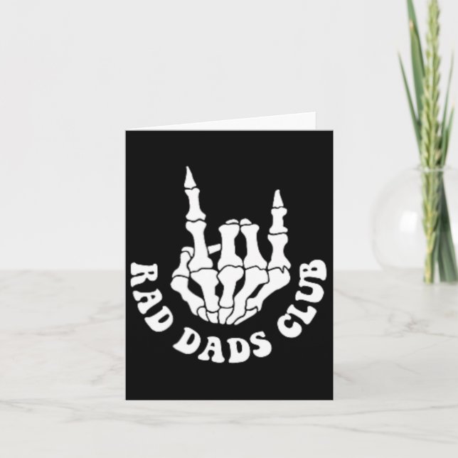 Rad Pappor Klubb Funny Fars dag Coola Pappor Klubb Kort (Framsida)