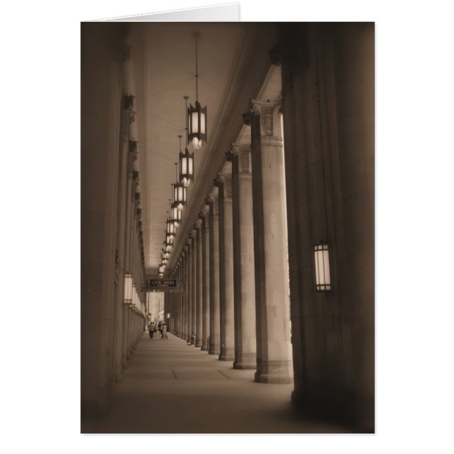 Rad Pillars - Civic Opera House - Chicago Hälsningskort (Framsidan)