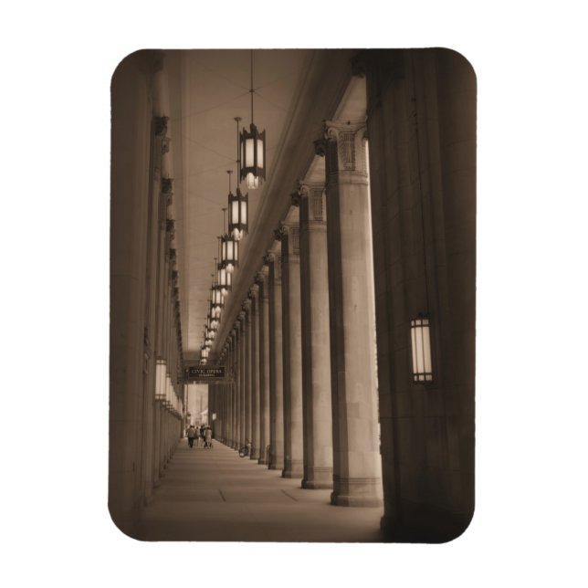 Rad Pillars - Civic Opera House - Chicago Magnet (Vertikal)