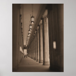 Rad Pillars - Civic Opera House - Chicago Poster