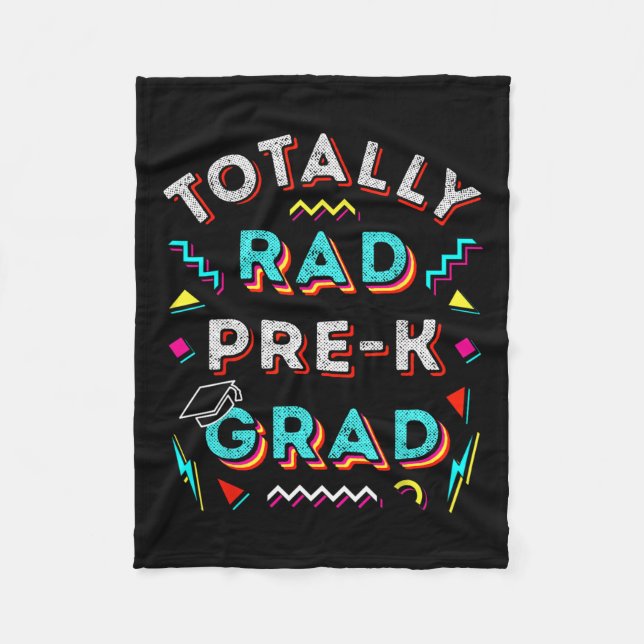 Rad Pre-k Grad Gift Roligt Boy Girl Prek Studenten Fleecefilt (Framsidan)