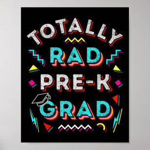 Rad Pre-k Grad Gift Roligt Boy Girl Prek Studenten Poster
