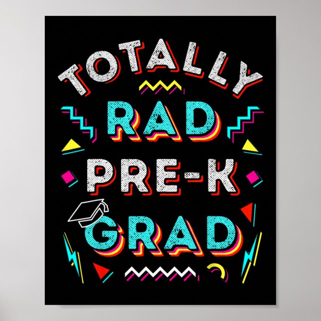 Rad Pre-k Grad Gift Roligt Boy Girl Prek Studenten Poster (Framsidan)